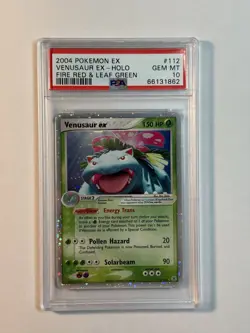 2004 Pokemon Ex Fire Red Leaf Green Venusaur Ex Holo #112 PSA 10 Gem Mint - Image 1