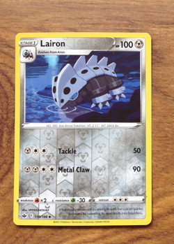 Lairon 110/198 Reverse Holo Chilling Reign Pokemon Cards TCG . Free UK Postage - Image 1