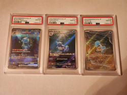 pokemon 151 squirtle, wartortle, blastoise Japanese PSA 10 set - Image 1