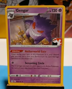 Gengar 066/196 Prize Pack Series Pokemon Play! Stamp Promo LP Condition r - Image 1