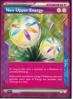 NEO UPPER ENERGY 162/162 ACE SPEC -TEMPORAL FORCES POKEMON -ULTRA RARE-NM/M (NU1 - Image 1