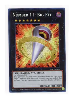 Yugioh Number 11: Big Eye BLC1-EN001 - Secret Rare Limited Edition TCG Card - NM - Image 1