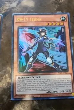Yugioh K9-17 Izuna Ultra Rare JUSH-EN031 Near Mint - Image 1