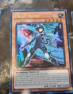 Yugioh K9-17 Izuna Ultra Rare JUSH-EN031 Near Mint - Image 1