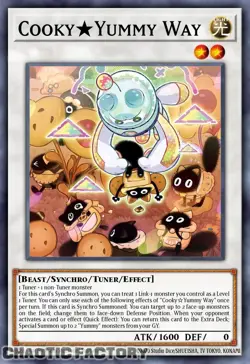 YUGIOH JUSH-EN020 Cooky Yummy Way Super Rare 1st Edition NM - Image 1