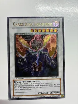 USA Seller Yugioh Chaos King Archfiend TSHD-EN041 Ultimate Rare 1st Ed NM - Image 1