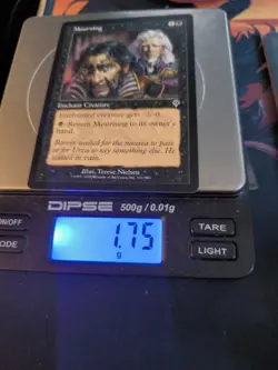 Mourning 🇬🇧 Nm Mtg Invasion 2000 Magic Card Black Og Enchant - Image 5