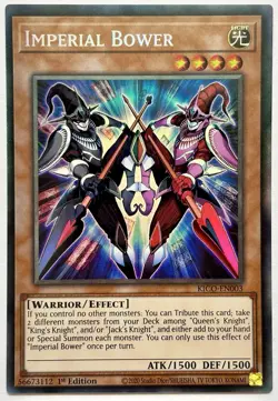 KICO-EN003 Imperial Bower - Collector's Rare 1st Edition Near Mint YuGiOh Card - Image 1