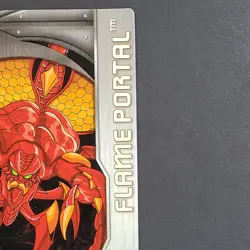 Bakugan Battle Brawler - Flame Portal - Metal Gate Card - 1/48i - BA440 - Silver - Image 4