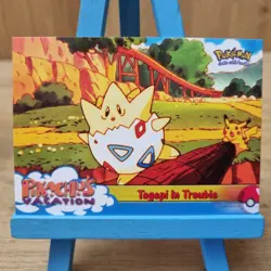 Topps Pokemon Pikachu Vacation Togepi In Trouble No.45 Blue Back Card - Image 1