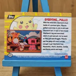 Topps Pokemon Pikachu Vacation Everyone...Pull!!! No.52 Black Back Card - Image 2