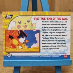 Topps Pokemon Pikachu Vacation The "Tail" End Of The Race No.50 Black Back Card - Image 2