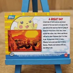 Topps Pokemon Pikachu Vacation A Great Day No.58 Blue Back Card - Image 2