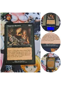 Desperate Research Invasion Nm Magic the Gathering Mtg OG Card Rare - Image 1