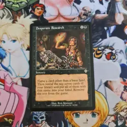 Desperate Research Invasion Nm Magic the Gathering Mtg OG Card Rare - Image 2