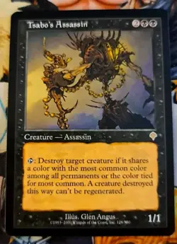 Tsabos Assassin 🇬🇧 Invasion Nm Magic the Gathering Mtg Rare OG Card - Image 1