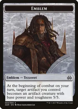 1x - Tezzeret the Schemer Emblem - #04 - Aether Revolt - NM MTG - Image 1