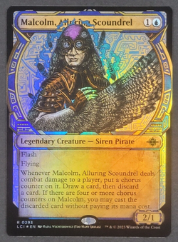 MTG - ​1x Malcolm Alluring Scoundrel - Lost Caverns of Ixalan Showcase Foil NM - Image 1