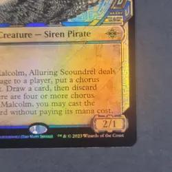 MTG - ​1x Malcolm Alluring Scoundrel - Lost Caverns of Ixalan Showcase Foil NM - Image 4