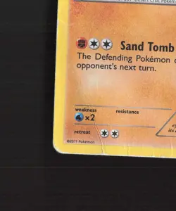 Sandile 8/12 McDonalds 2011 Promo Holo Rare Pokemon Card DMG - Image 5