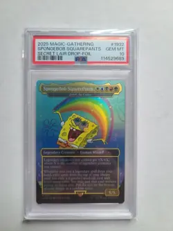 MTG SpongeBob SquarePants FOIL PSA 10 GEM MINT SpongeBob Magic Card SLD #1932 - Image 1
