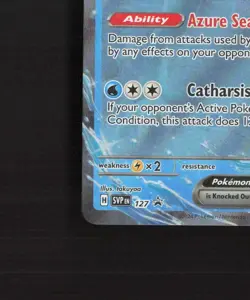 Walking Wake ex SVP 127 Scarlet & Violet Black Star Promo Holo Pokemon Card DMG - Image 5