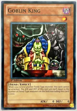 SDGU-EN019 Goblin King - Common 1st Edition Near Mint YuGiOh Card - Image 1