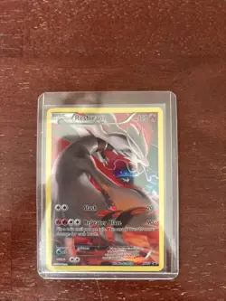 Pokemon TCG Reshiram XY Black Star Promos XY74 Full Art Holo Promo Card LP - Image 1