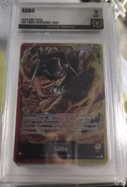 One Piece Card Game The Three Brothers ST13-001 Sabo Leader English - graded 9 - Image 1