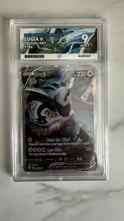 ACE 9 - Lugia V Alt Art Silver Tempest 186/195 Pokemon Card Nearly perfect - Image 1
