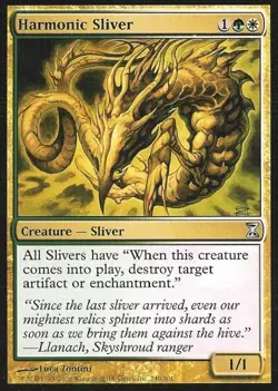 Harmonic Sliver - Medium Play MTG Time Spiral - Image 1