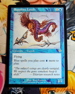 MTG Sapphire Leech 🇬🇧 Invasion Nm Sammlung Magic the Gathering 2000 OG Card - Image 1