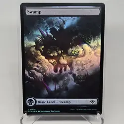 MTG Swamp Full Art FOIL Outlaws of Thunder Junction (L) OTJ 274 - Image 1