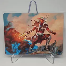 MTG Annie Flash, the Veteran Art Card 17/54 Outlaws of Thunder Junction OTJ - Image 1