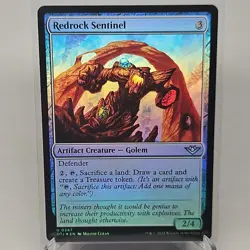 MTG Redrock Sentinel FOIL Outlaws of Thunder Junction (U) OTJ 247 - Image 1