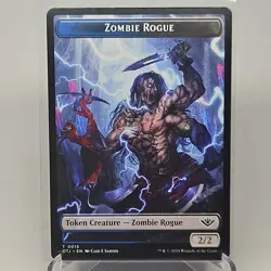 MTG Zombie Rogue Token Outlaws Of Thunder Junction (T) OTJ 15 - Image 1