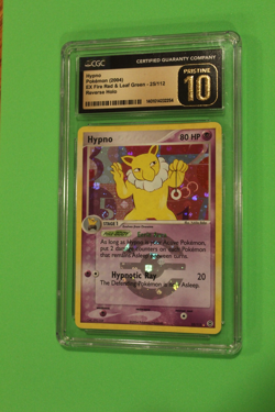 2004 POKEMON EX FIRE RED & LEAF GREEN REVERSE HOLO HYPNO 24/112 CGC PRISTINE 10 - Image 1