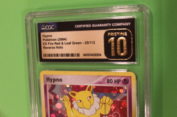 2004 POKEMON EX FIRE RED & LEAF GREEN REVERSE HOLO HYPNO 24/112 CGC PRISTINE 10 - Image 2