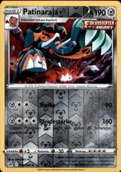 Pokemon - 192/264 - Patinaraja - Reverse Holo Fusionsangriff - Image 1