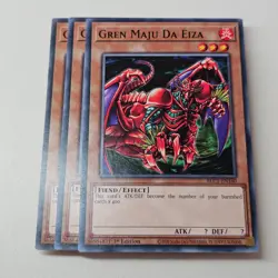 3x Gren Maju Da Eiza - BLC1 - Common - Yugioh EURO Playset - Image 1