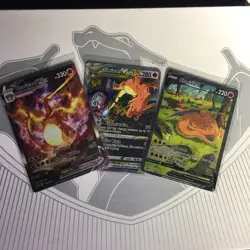 CHARIZARD V VSTAR VMAX ALT ART SWSH260/261/262 UPC Promo Card Set Of (3) - Image 1