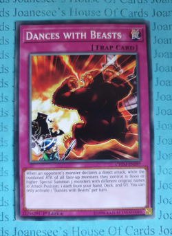 CHIM-EN097 Dances with Beasts Yu-Gi-Oh Card 1st Edition New - Image 1