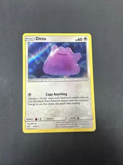 Pokemon TCG Holo Ditto Card 17/18 Detective Pikachu Movie - Image 1