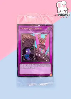 Yu-Gi-Oh! Card Double Trap Hole LART-DE067 Trading Card TCG Promo New - Image 1