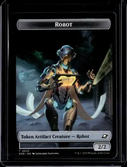 Robot 10 / Sliver 1 - Token - EOE - NM - MTG Magic the Gathering - Image 1