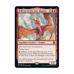 WOTC MtG AFR Inferno of the Star Mounts (MR) (Foil) NM - Image 1