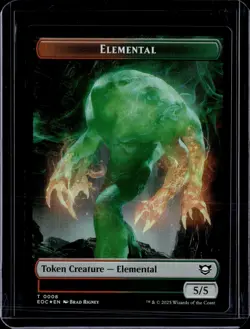 Gnome 11/ Elemental 8 - Foil - Token - EOE - NM - MTG Magic the Gathering - Image 2