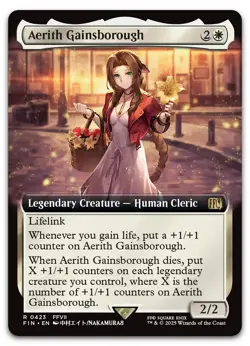 Aerith Gainsborough (Extended Art) #423 (NM) Final Fantasy FIN Magic MTG - Image 1