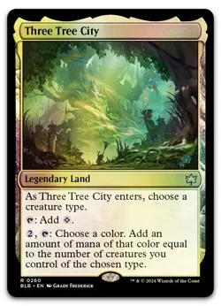 Three Tree City #260 (Foil) (NM) Bloomburrow BLB Magic MTG - Image 1