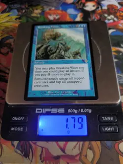 MTG Breaking Wave 🟨 🇬🇧 Nm Magic Invasion 2000 Rare Blue Og Deck Card - Image 5